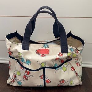 Kate Spade canvas Sunglasses tote bag